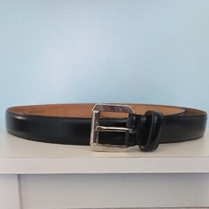 Bruno Magli Men's Black Leather Belt Vintage